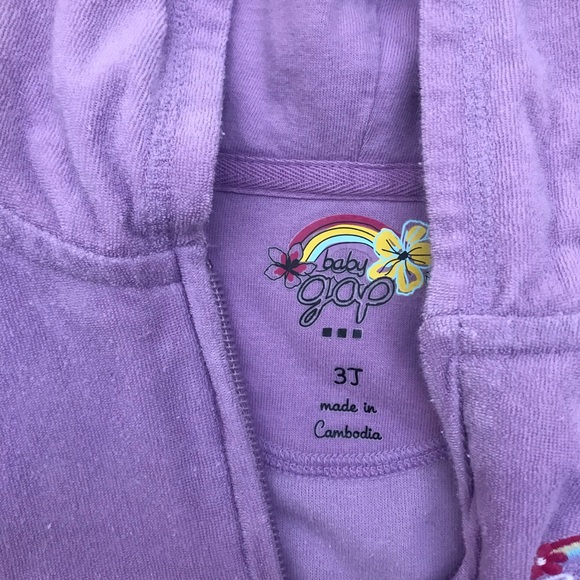 Gap Terry Hooded Jacket - 3T - Picture 3 of 5